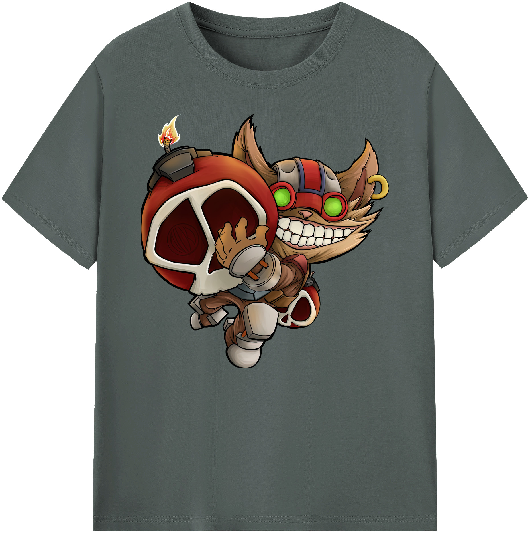 リーグ・オブ・レジェンド League of Legends LOL 綿100％ メンズ半袖Tシャツ｜肌触りやわらか＆通気性